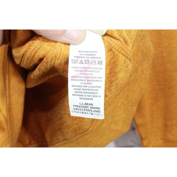 LL Bean VentureSoft Pullover Quarter Zip Toffee Marl Size L - Picture 10 of 12
